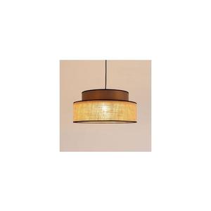 Lustr na lanku BOHO 1xE27/60W/230V hnědá/béžová obraz