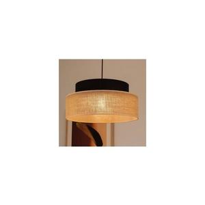 Lustr na lanku BOHO 1xE27/60W/230V černá/béžová obraz
