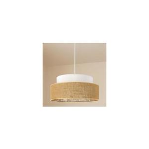 Lustr na lanku BOHO 1xE27/60W/230V bílá/béžová obraz