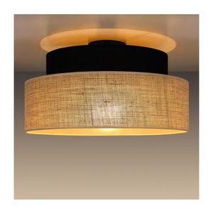 Stropní svítidlo BOHO 1xE27/60W/230V černá/béžová obraz