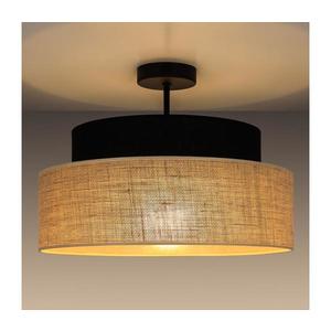 Přisazený lustr BOHO 1xE27/60W/230V černá/béžová obraz