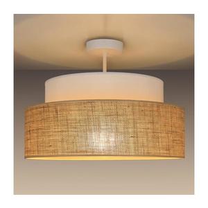 Přisazený lustr BOHO 1xE27/60W/230V bílá/béžová obraz