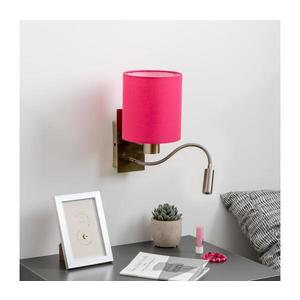 Brilagi Brilagi - LED Nástěnná lampa NUBILA 1xE27/25W/230V + LED/3W mosaz/růžová obraz