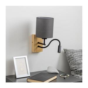 Brilagi Brilagi - LED Nástěnná lampa NUBILA WOOD 1xE27/25W/230V + LED/3W dub/antracit obraz