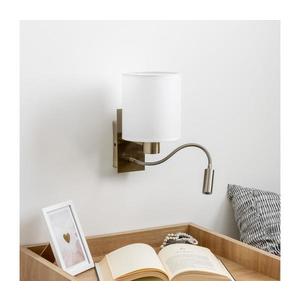 Brilagi Brilagi - LED Nástěnná lampa NUBILA 1xE27/25W/230V + LED/3W mosaz/bílá obraz