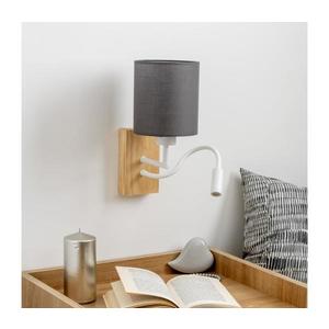Brilagi Brilagi - LED Nástěnná lampa NUBILA WOOD 1xE27/25W/230V + LED/3W dub/antracit obraz