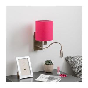 Brilagi Brilagi - LED Nástěnná lampa NUBILA 1xE27/25W/230V + LED/3W chrom/růžová obraz