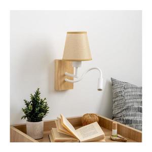 Brilagi Brilagi - LED Nástěnná lampa NUBILA WOOD 1xE27/25W/230V +LED/3W dub/světle hnědá obraz