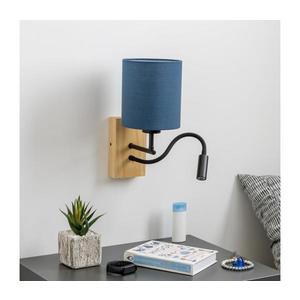 Brilagi Brilagi - LED Nástěnná lampa NUBILA WOOD 1xE27/25W/230V+ LED/3W dub/tmavě modrá obraz