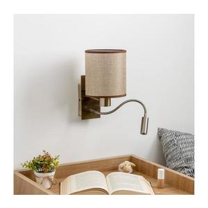 Brilagi Brilagi - LED Nástěnná lampa NUBILA 1xE27/25W/230V + LED/3W mosaz/hnědá obraz