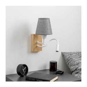 Brilagi Brilagi - LED Nástěnná lampa NUBILA WOOD 1xE27/25W/230V + LED/3W dub/šedá obraz