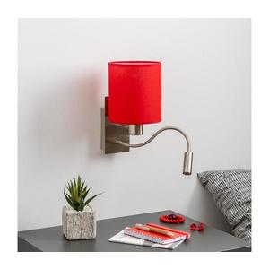 Brilagi Brilagi - LED Nástěnná lampa NUBILA 1xE27/25W/230V + LED/3W chrom/červená obraz