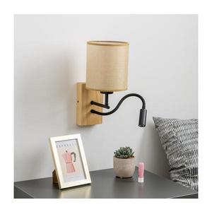 Brilagi Brilagi - LED Nástěnná lampa NUBILA WOOD 1xE27/25W/230V +LED/3W dub/světle hnědá obraz