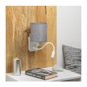 Brilagi Brilagi - LED Nástěnná lampa NUBILA 1xE27/25W/230V + LED/3W bílá/šedá obraz