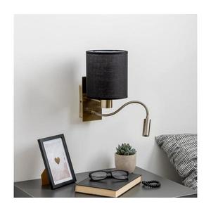 Brilagi Brilagi - LED Nástěnná lampa NUBILA 1xE27/25W/230V + LED/3W mosaz/černá obraz