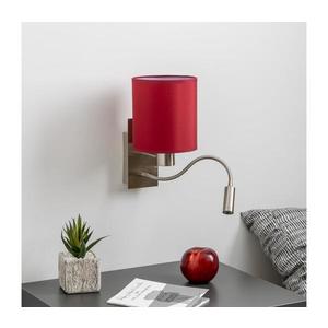 Brilagi Brilagi-LED Nástěnná lampa NUBILA 1xE27/25W/230V+LED/3W chrom/pompej.červená obraz