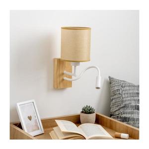 Brilagi Brilagi - LED Nástěnná lampa NUBILA WOOD 1xE27/25W/230V +LED/3W dub/světle hnědá obraz