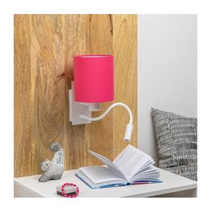Brilagi Brilagi - LED Nástěnná lampa NUBILA 1xE27/25W/230V + LED/3W bílá/růžová obraz