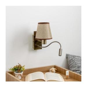 Brilagi Brilagi - LED Nástěnná lampa NUBILA 1xE27/25W/230V + LED/3W mosaz/hnědá obraz