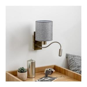 Brilagi Brilagi - LED Nástěnná lampa NUBILA 1xE27/25W/230V + LED/3W mosaz/šedá obraz