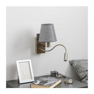 Brilagi Brilagi - LED Nástěnná lampa NUBILA 1xE27/25W/230V + LED/3W chrom/šedá obraz