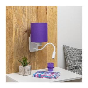 Brilagi Brilagi - LED Nástěnná lampa NUBILA 1xE27/25W/230V + LED/3W bílá/fialová obraz