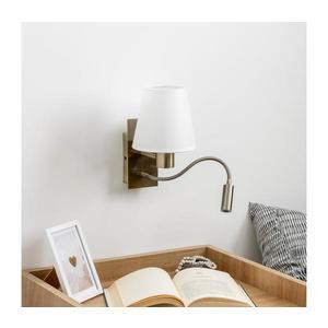 Brilagi Brilagi - LED Nástěnná lampa NUBILA 1xE27/25W/230V + LED/3W mosaz/bílá obraz