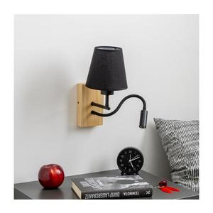 Brilagi Brilagi - LED Nástěnná lampa NUBILA WOOD 1xE27/25W/230V + LED/3W dub/černá obraz