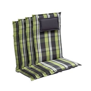 Blumfeldt Donau, polstry, polstry na židli, vysoké opěradlo, zahradní židle, polyester 50 x 120 x 6 cm, 4 x podložka obraz