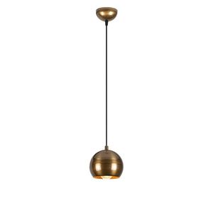 Lustr NALDRON 1xE27 15x11-111 cm, zlatá obraz