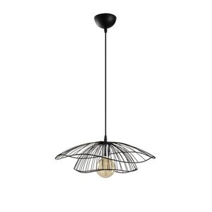 Lustr YORMAR 1xE27 50x30-111 cm, černá obraz