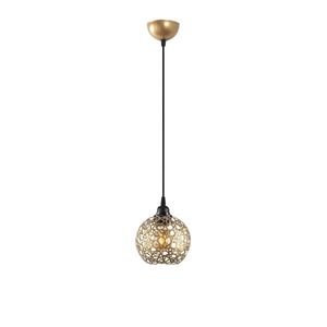 Lustr WINLAN 1xE27 17x35-115 cm, zlatá obraz