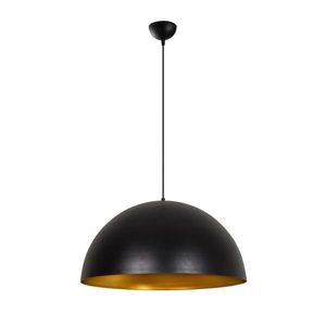 Lustr FRISON 1xE27 60x46-126 cm, černá/zlatá obraz