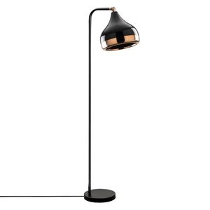 Stojací lampa JERFIN 1xE27 30x120 cm, černá/měděná obraz