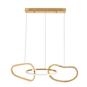 Závěsná lampa ANNELI francouzské zlato 30W LED 3000K bílý kryt obraz