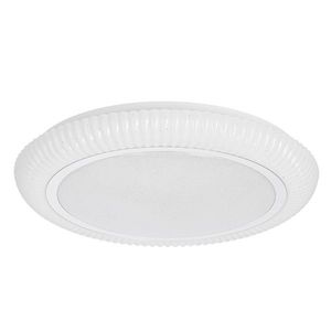 Stropní lampa GILLY, plafond, 38cm, 24W LED, 4000K, stínidlo, bílá+chrom obraz
