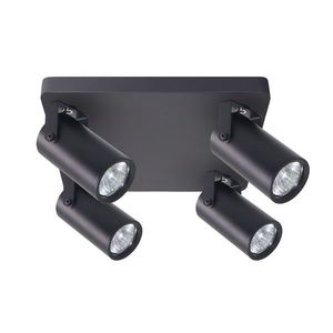 Stropní lampa Gary, černá, 4x15W, GU10, černé stínidlo obraz