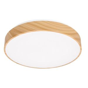 Stropní lampa FIGARO, dřevěná stropní lampa. 24W LED 3000/4500/6000K 38cm třída bílé, dálkové ovládání obraz