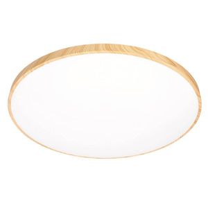 Dřevěná stropní lampa TENS. 48W LED 3000/4000/6000K 59cm bílé stínidlo, dálkové ovládání obraz