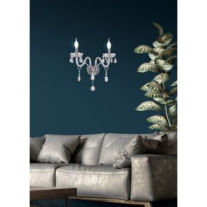 Nástěnná lampa Cristallo 2x40W E14 průhledná obraz