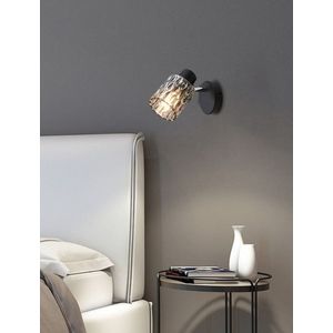 Nástěnná lampa Bill Lamp černá 1x40W E27 kouřové stínidlo obraz