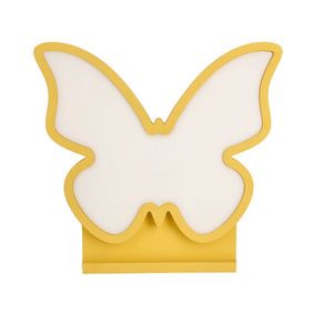 Dětská LED stolní lampa BUTTERFLY IQ KIDS zlatá obraz