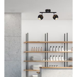 LED pásek Boni 2x3W GU10 černý obraz
