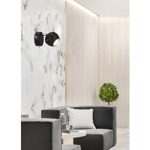 Nástěnná lampa Boni 1x3W gu10 LED černá obraz