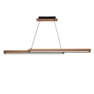 Dřevěná závěsná lampa Sento 20W LED 4000K černý kryt obraz