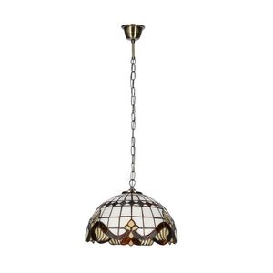 Závěsná lampa Marsala 30 Patina 1X60 E27 Vitrážové stínidlo obraz