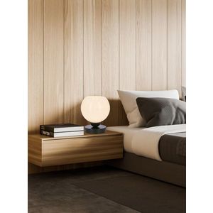 Stolní lampa Caldera černá, 1x60W, stínidlo E27, bílé obraz