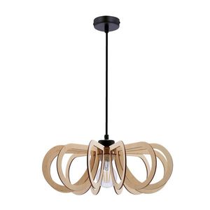Závěsná lampa Eco 5 1x40W E27 dřevěné stínidlo obraz