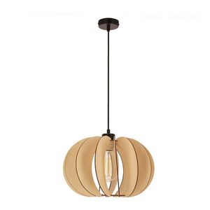 Závěsná lampa eco 2 1x40 E27 dřevěné stínidlo obraz