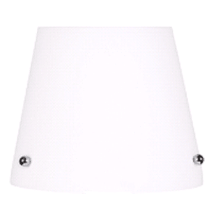 Bílé skleněné stínidlo pro stojací lampu Tango obraz